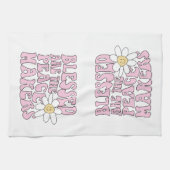 Slogan von Daisy and Peace Makers Geschirrtuch (Horizontal)