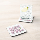 Slogan von Daisy and Peace Makers Getränkeuntersetzer (Rechte Seite)