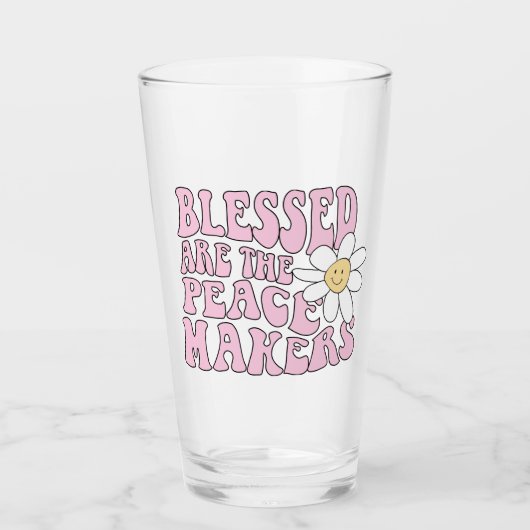 Slogan von Daisy and Peace Makers Glas (Vorderseite)