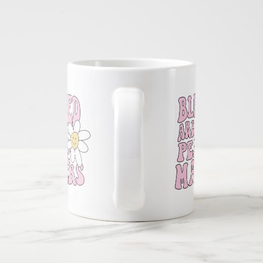 Slogan von Daisy and Peace Makers Jumbo-Tasse (Rückseite)