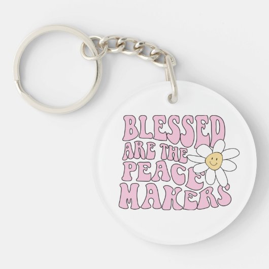 Slogan von Daisy and Peace Makers Schlüsselanhänger (Vorderseite)