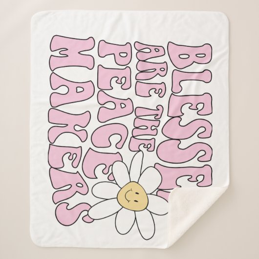 Slogan von Daisy and Peace Makers Sherpadecke (Vorderseite)