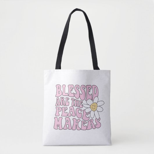 Slogan von Daisy and Peace Makers Tasche (Vorderseite)