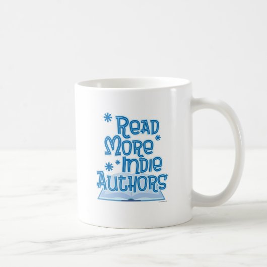 Slogan zum Schreiben von mehr Indie Authors Kaffeetasse (Rechts)