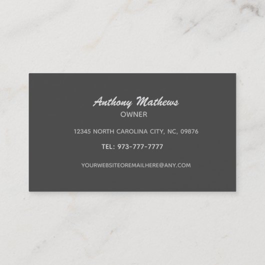 Slogans Business Cards Visitenkarte (Rückseite)