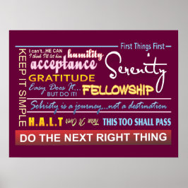 Slogans der Erholung 17 Poster