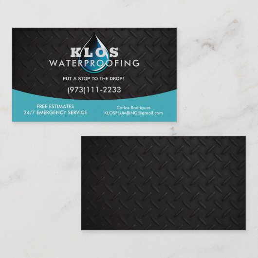 Slogans Visitenkarte (Vorne/Hinten)