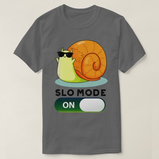 Slomode auf sonniger Langschwingenschnecke T-Shirt (Design vorne)
