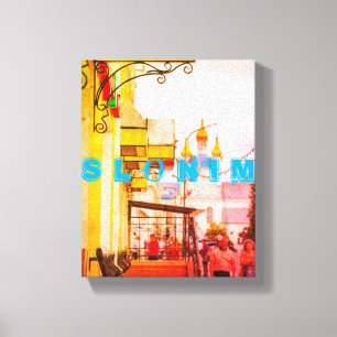 Slonim Belarus Architektur Stadt Straße Stadtbild Leinwanddruck