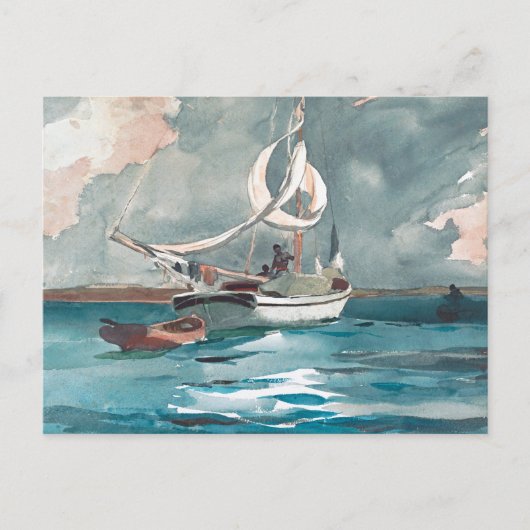 Sloop Bermuda Winslow Homer Postkarte (Vorderseite)