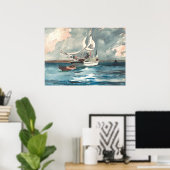 Sloop, Nassau von Winslow Homer Poster (Heimbüro)