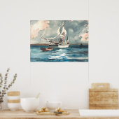 Sloop, Nassau von Winslow Homer Poster (Küche)
