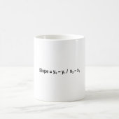 Slope Formula Math Mathematical Physics Kaffeetasse (Mittel)
