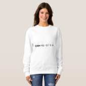 Slope Formula Math Mathematical Physics Sweatshirt (Vorne ganz)