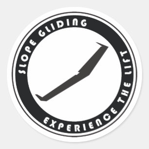 Slope Gliding Runder Aufkleber