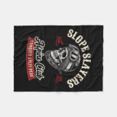 Slope Slayers Freestyle Skifahrer Winter Fleecedecke (Vorderseite (Horizontal))
