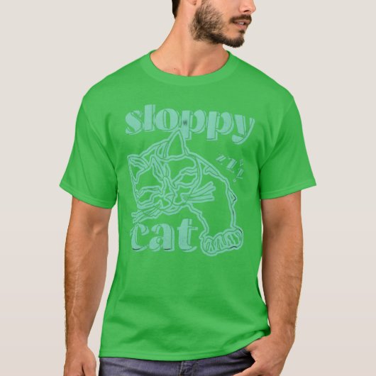 Sloppy-Chat-Familie T-Shirt (Vorderseite)