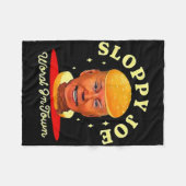 Sloppy Joe Biden Anti President Fleecedecke (Vorderseite (Horizontal))
