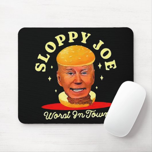 Sloppy Joe Biden Anti President Mousepad (Mit Mouse)