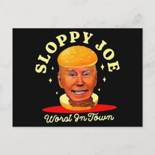 Sloppy Joe Biden Anti President Postkarte