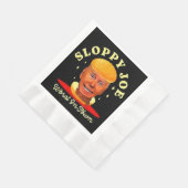 Sloppy Joe Biden Anti President Serviette (Ecke)