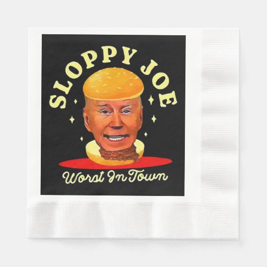 Sloppy Joe Biden Anti President Serviette (Vorderseite)