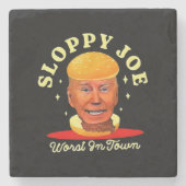 Sloppy Joe Biden Anti President Steinuntersetzer (Vorderseite)