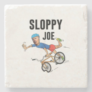 Sloppy Joe Tee Running The Country Is Like Riding Steinuntersetzer