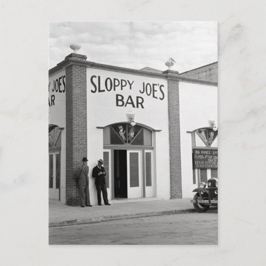 Sloppy Joe's Bar, 1938 Postkarte (Vorderseite)