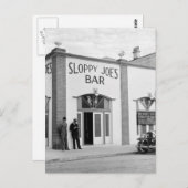 Sloppy Joe's Bar, Key West, 1930er Postkarte (Vorne/Hinten)