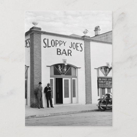 Sloppy Joe's Bar, Key West, 1930er Postkarte (Vorderseite)