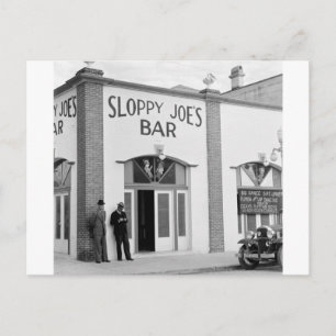 Sloppy Joe's Bar, Key West, 1930er Postkarte