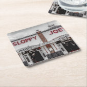 Sloppy Joe's Key West-Untersetzer Rechteckiger Pappuntersetzer (angewinkelt)