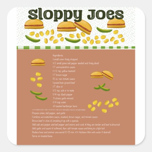 Sloppy Joes Sticker (Vorderseite)