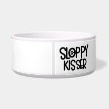 Sloppy Kisser Keramik Pet Bowl