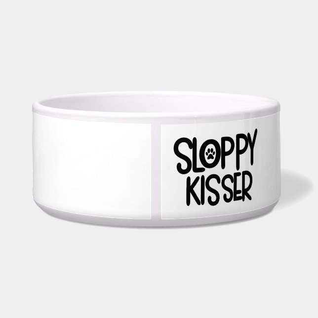 Sloppy Kisser Keramik Pet Bowl Napf (Rückseite)