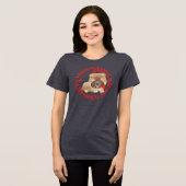 Sloppy kisses, chow chow, Tri-Blend shirt (Vorderseite voll)
