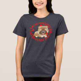Sloppy kisses, chow chow, Tri-Blend shirt