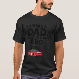 Slot-Autorennbahn-Zitat für Rennbahn-Slot T-Shirt