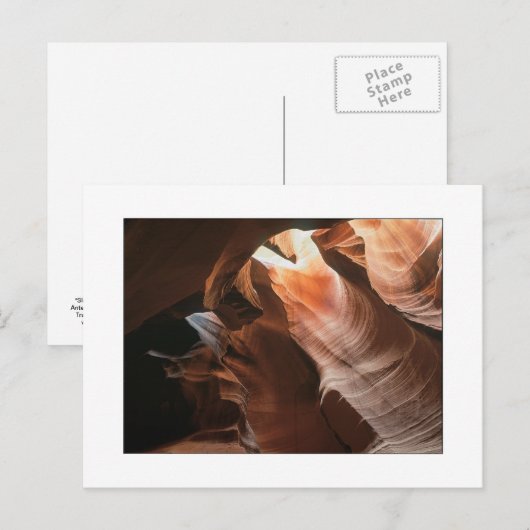 "Slot Canyon - Horizontal" Postkarte (Vorne/Hinten)