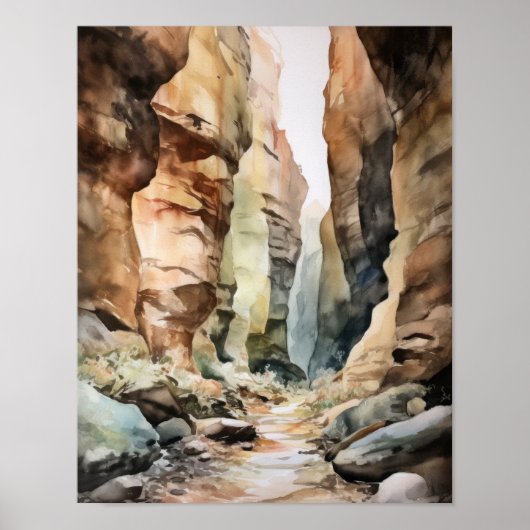 Slot Canyons Utah Landschaft Art Printing Poster (Vorne)