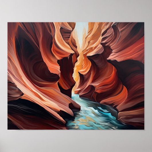 Slot Canyons Utah Landschaft Art Printing Poster (Vorne)