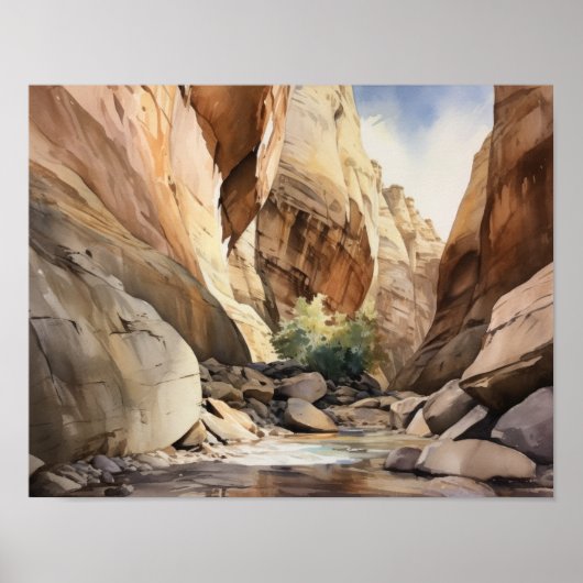 Slot Canyons Utah Landschaft Art Printing Poster (Vorne)