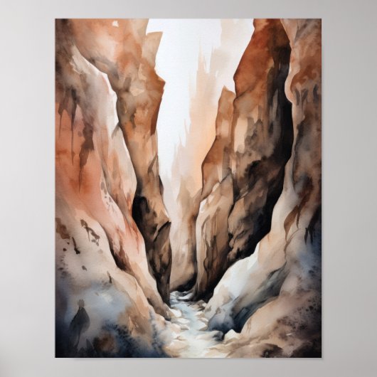 Slot Canyons Utah Landschaft Art Printing Poster (Vorne)
