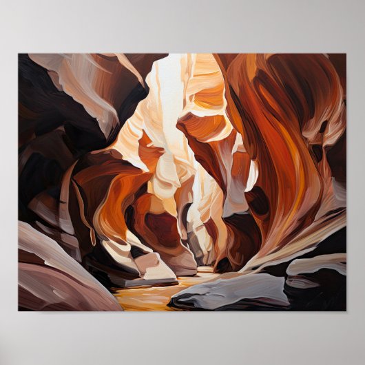 Slot Canyons Utah Landschaft Art Printing Poster (Vorne)