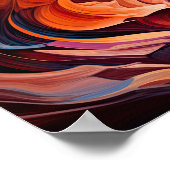 Slot Canyons Utah Landschaft Art Printing Poster (Ecke)