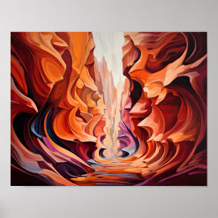 Slot Canyons Utah Landschaft Art Printing Poster