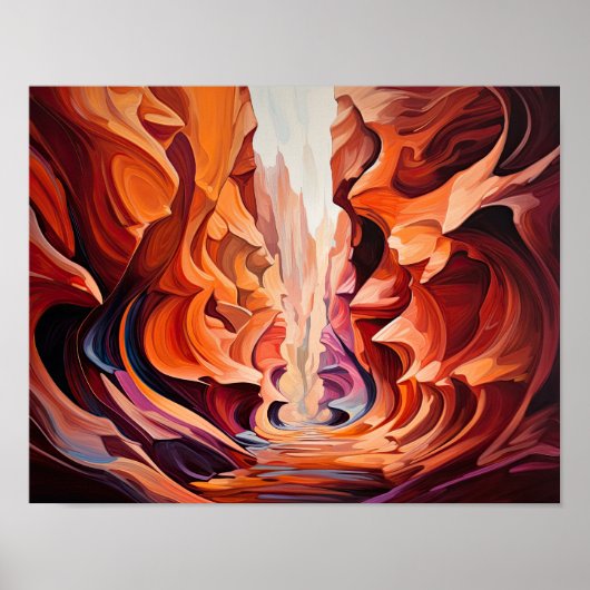 Slot Canyons Utah Landschaft Art Printing Poster (Vorne)