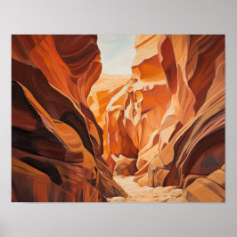 Slot Canyons Utah Landschaft Art Printing Poster