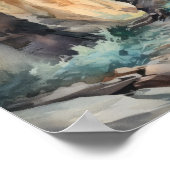 Slot Canyons Utah Landschaft Art Printing Poster (Ecke)